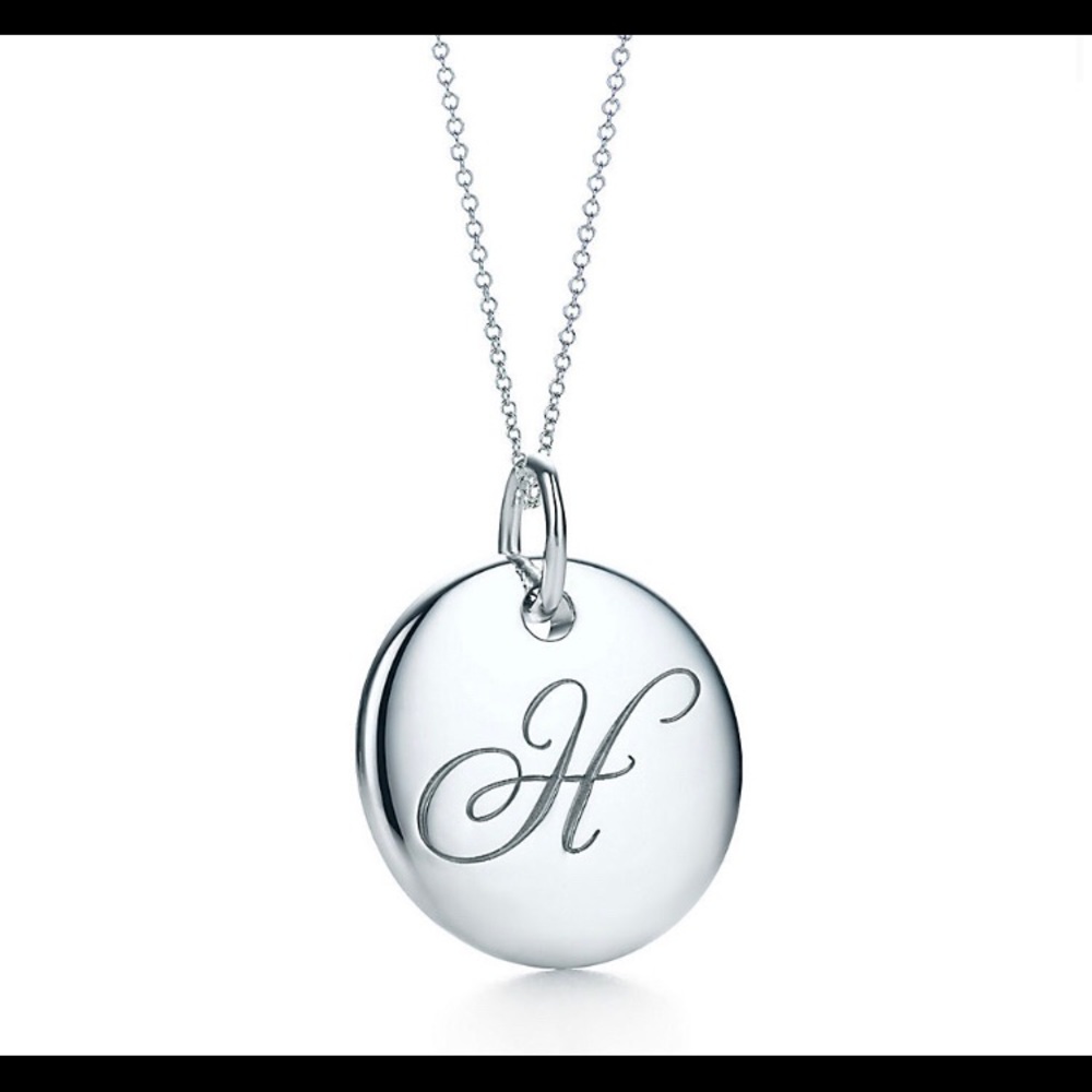 Tiffany Alphabet Pendant Necklace “H”